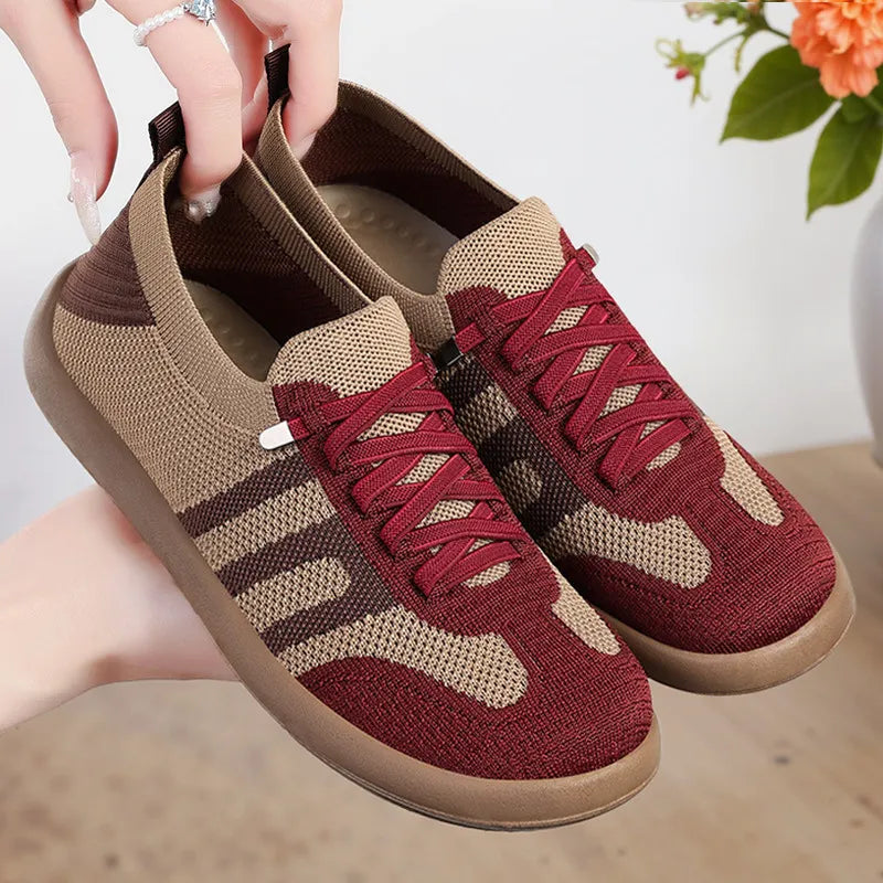 ErgoNova™ – Ortopediska dam-sneakers i andningsbart mesh